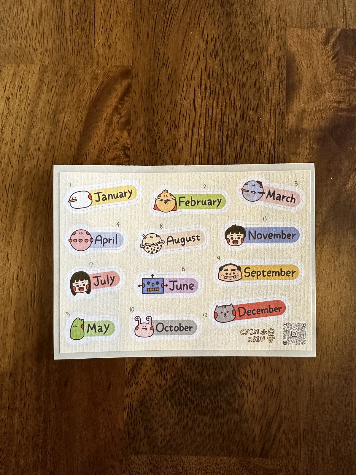 12-Month Planner Sticker Pack for Year-Long Organization-image