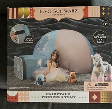 FAO Schwarz Inflatable Dome Princess Toy Tent Open box