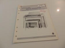 Thomas Organ 100 105 Festival Service Repair Shop Manual Schematics