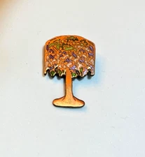 Vintage Acme Studio Morse Museum’s L.C.  Tiffany “Lamp” Cloisonné Brooch