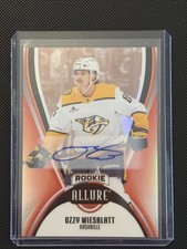 2025-26 Upper Deck Allure Ozzy Wiesblatt Red Rainbow Rookie Auto Predators