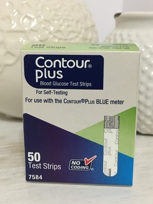 Contour Plus Test Strips  1 box of 50  Exp. 4/2027 - NEW