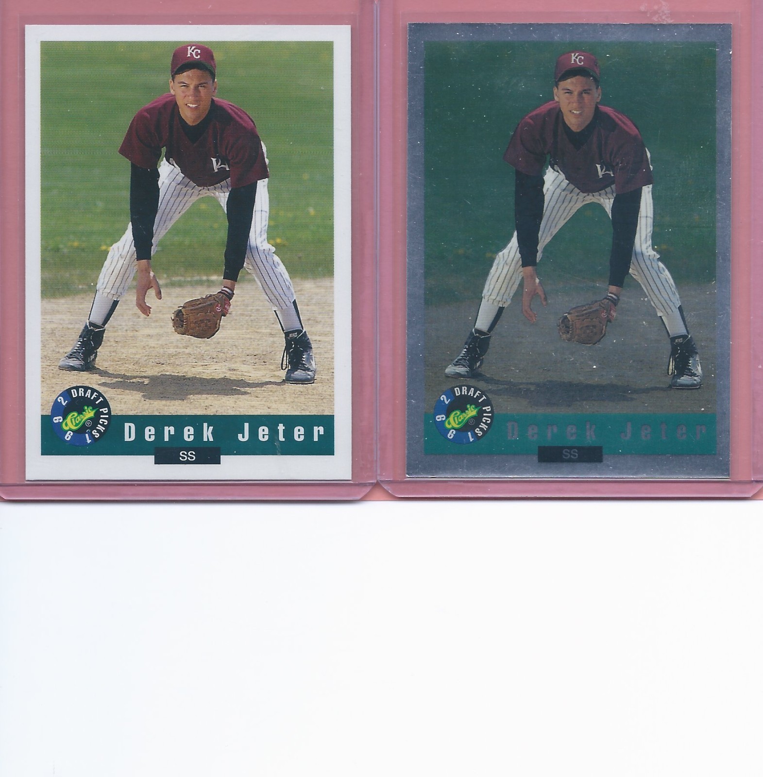 1992 Classic Draft Picks Derek Jeter RC #6 and Bonus Foil #BC6 - HIGH GRADE