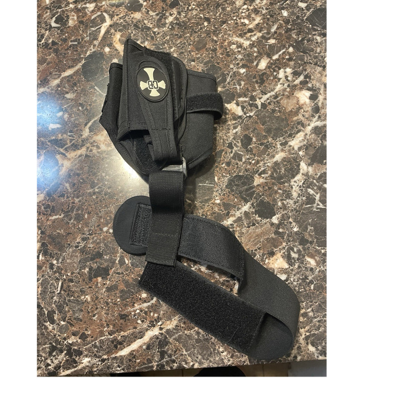 CrossBreed Holsters Black Nylon Ankle Holster with Adjustable Straps
