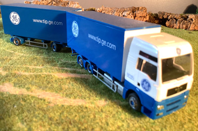 AWM LKW Hängerzug Sondermodell TIP Service MAN Zugmaschine 1:87 H0