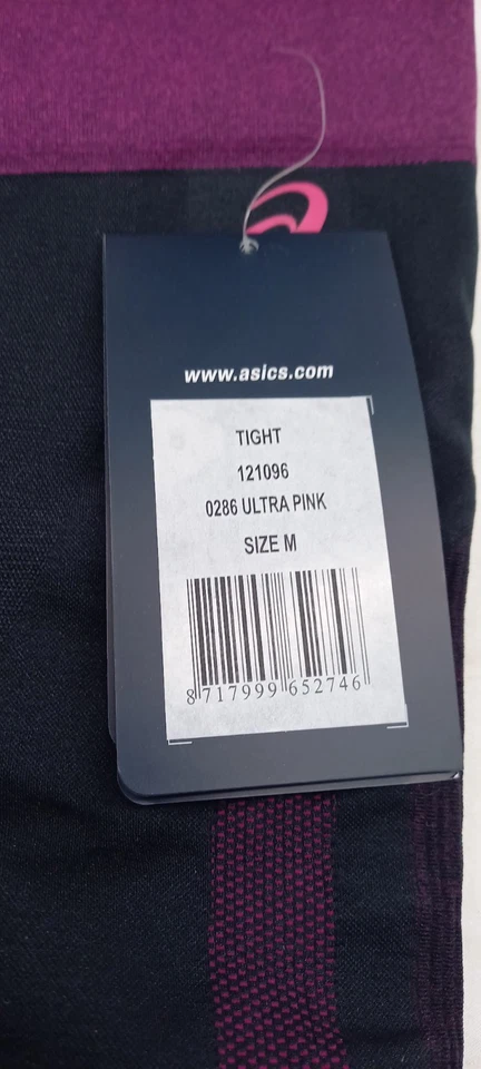 Asics Women's Pink Seamless Baselayer Motion Muscle Support Tights Medium NEW - Image 4 of 4