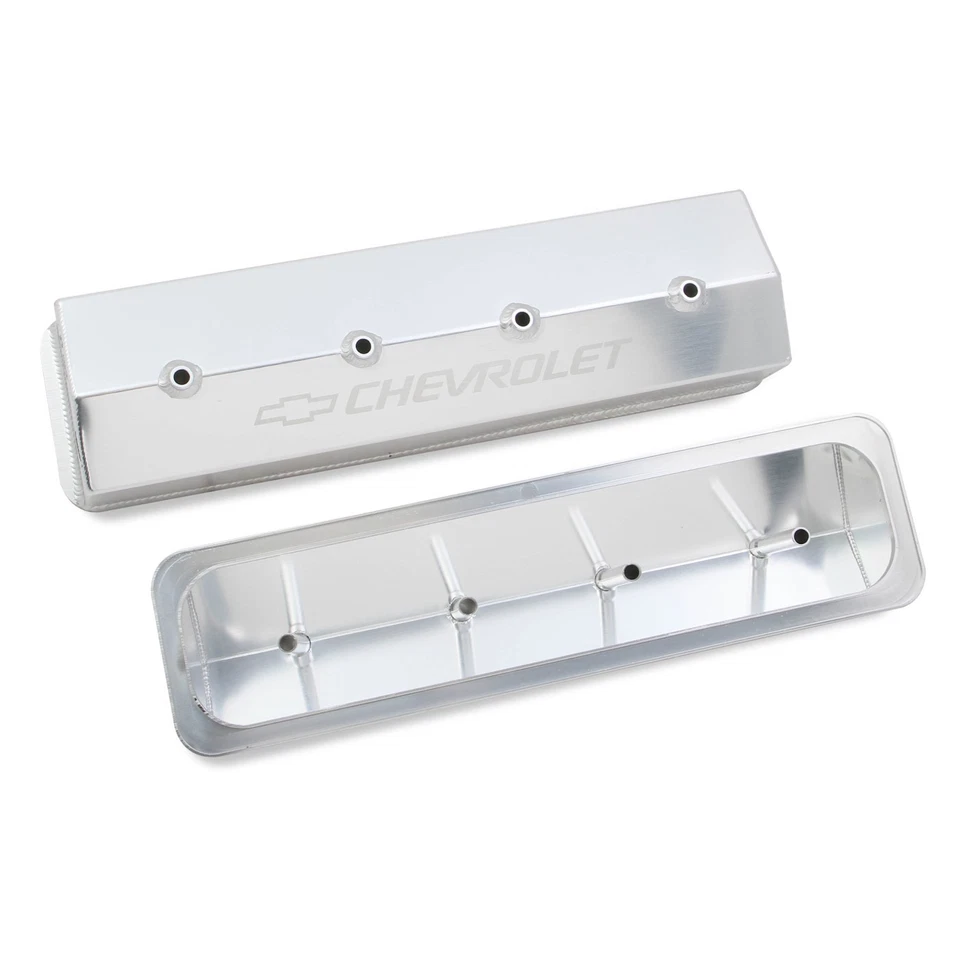 Holley 241-285 Aluminum Valve Covers For 1988-1995 Chevrolet C1500 5.0 5.7L Pair - Image 2 of 4