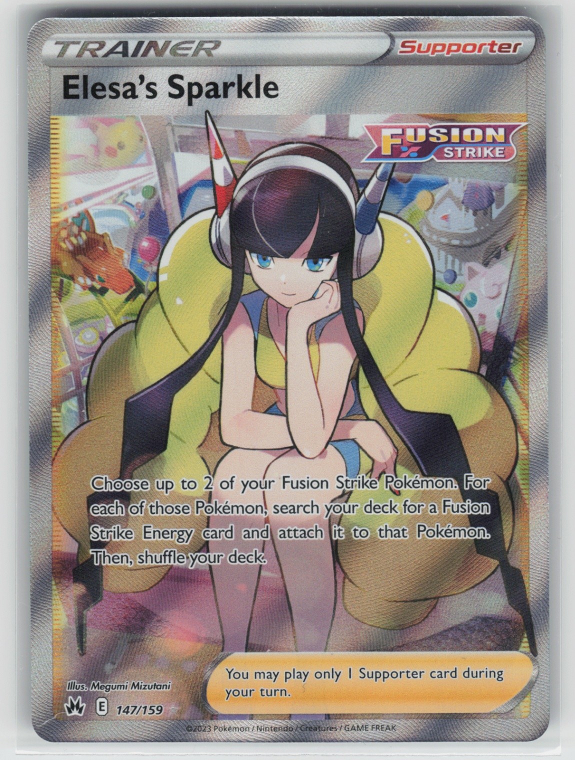 Elesa's Sparkle (Full Art) Ultra Rare Crown Zenith 147/159 NM