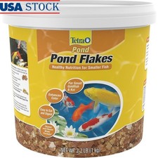 Nutritious Pond Flakes Goldfish Koi Color Enhancement Daily Diet Clean Water New