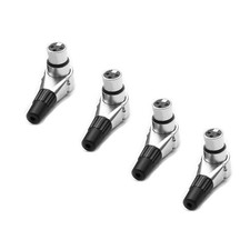 Set 4 Adjustable 3 Pin XLR Female Right Angle Connector Positions Adapter