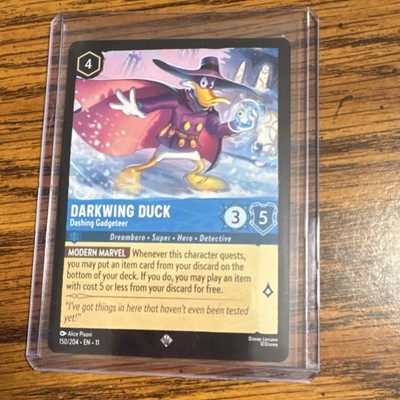 Disney Lorcana Darkwing Duck-Dashing Gadgeteer Character Card 150/204 EN