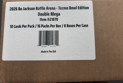 2026 Bo Jackson Battle Arena Tecmo Bowl Edition Factory Sealed Double Mega Case