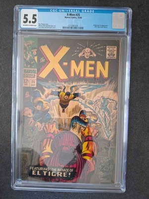 X-Men #25 CGC 5.5 Marvel 1966 1st Appearance & Origin of El Tigre Silver Age - Bild 1 von 2