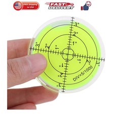 Bubble Spirit Level 60x12mm Degree Marked Surface Circular Level Round Levels...