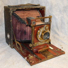 Vintage Antique Pony Primo No. 7 Folding Bellows Camera