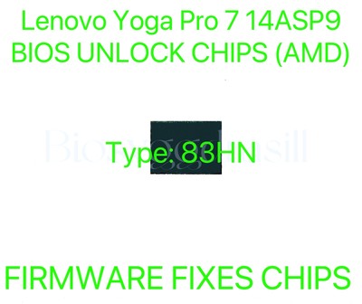 Lenovo Yoga Pro 7 14ASP9, ADMIN NO PASSWORD FIRMWARE BIOS CHIP Type: 83HN (AMD)