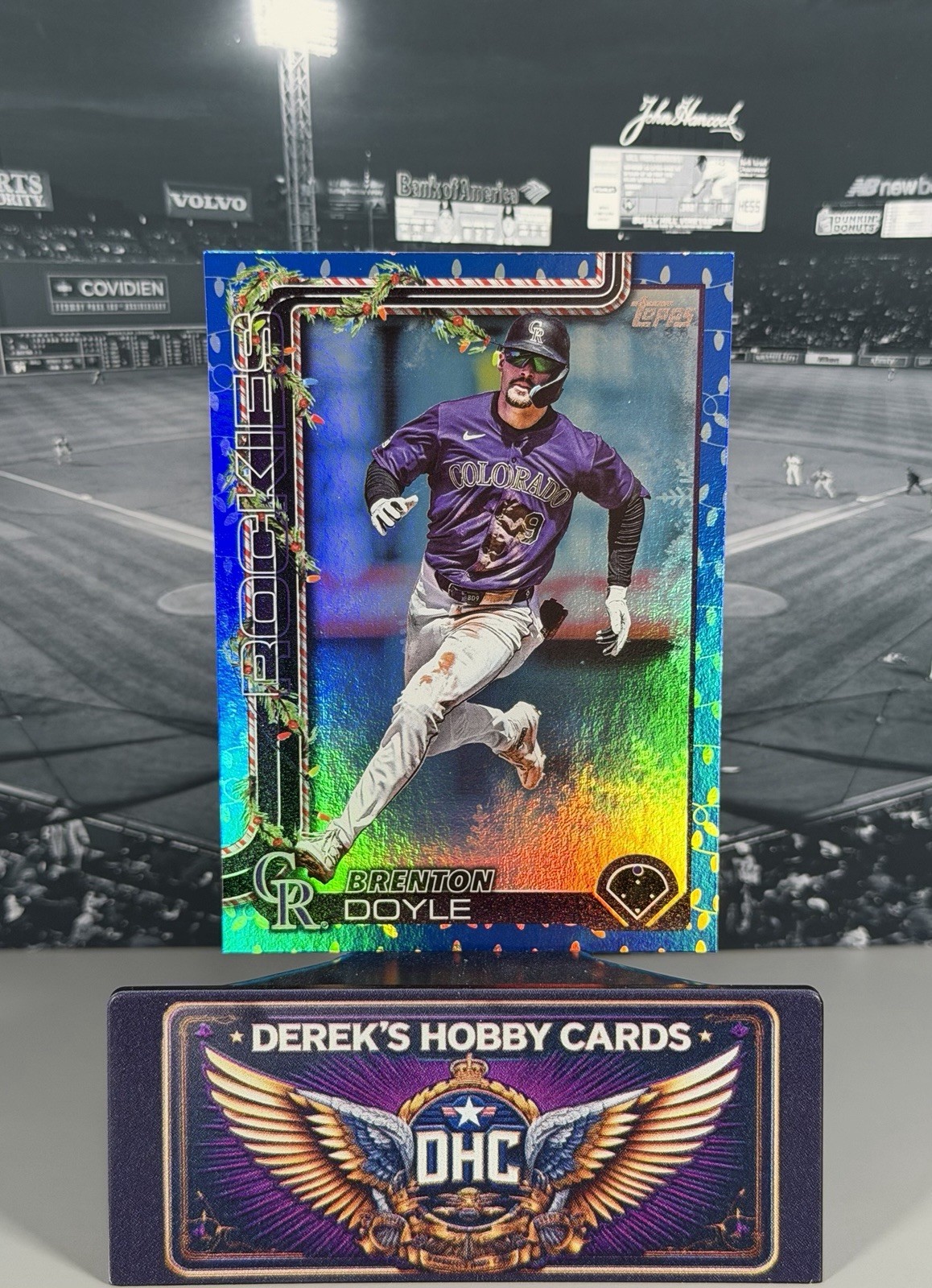 2025 Topps Holiday - Brenton Doyle #H101 Blue Lights - Colorado Rockies