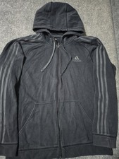 Adidas Black Full Zip Hoodie Jacket Size M