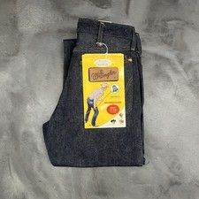 Vintage 1950s 1960s Wrangler Blue Bell Sanforized Denim Jeans 28x34 New With Tag