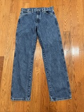 Wrangler 13MWZ Cowboy Cut Jeans Mens 33x32 Stonewash Western Denim Vtg Classic