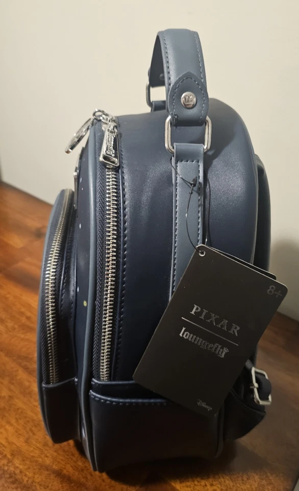 Mini Mochila Loungefly Disney Pixar WALL-E Corazón Luna Nueva con Etiquetas - Exclusiva BoxLunch Foto 3 de 4