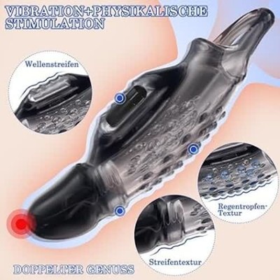 penispumpe bei orion Clear Sensations Penis Extender Vibro Sleeve w/ Bullet by Size Matters
