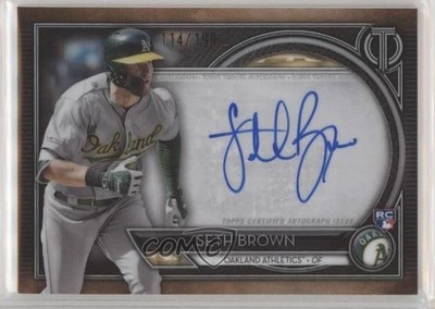 2020 Topps Tribute 114/199 Seth Brown #TA-SB Rookie Auto RC 6fs