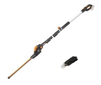WORX WG252E.9 20V Cordless Electric Portable Pole Hedge Trimmer, 45cm Blades