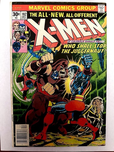 X-MEN#102(1976)NEWSSTAND~STORM origin~JUGGERNAUT~CHRIS CLAREMONT~DAVE COCKRUM!