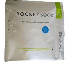 Rocketbook Smart Reusable Notebook Academic Planner W Pen Light Blue New Sealed