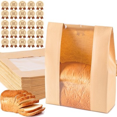 Paper Bread Bags 25PCS, Sourdough Bread Bags for Homemade Bread, Large Bakery...