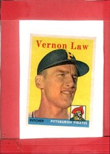 1958 Topps #132 Vern Law VG/EX Very Good/Excellent Pirates ID:75942