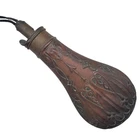 New ListingAmerican Flask Cap Powder Flask Civil War Era Leather Holster Antique