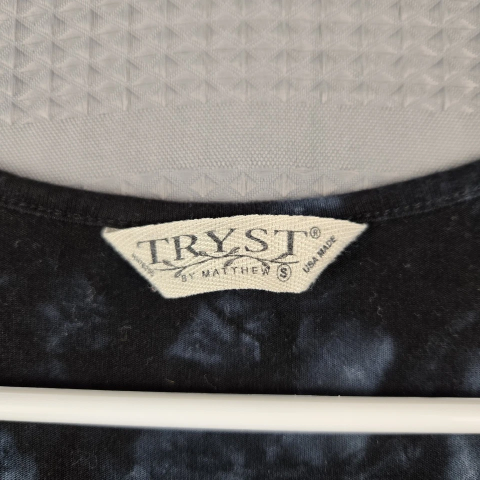 Camisa Top Tryst Para Mujer De Colección Y2K Caprichosa Gótica Azul Tie Dye Manga Corta EE. UU. S Foto 4 de 4