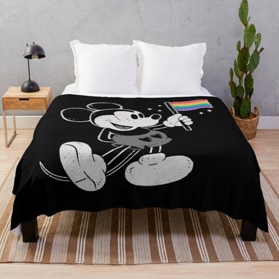 Disney Art Mickey Funny Fleece Blanket Gift For Friends#11