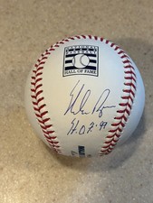 Nolan Ryan signed HOF Logo baseball w/ HOF 99 ** PSA **