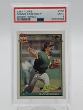 DENNIS ECKERSLEY 1991 TOPPS DESERT SHIELD #250 PSA 9 Q7113