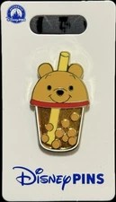 Disney Parks Winnie The Pooh Boba Bubble Tea Sipper Drink OE Pin