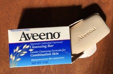 New Old Stock AVEENO Natural Colloidal Oatmeal Cleansing Bar 3 oz Full Size 1992