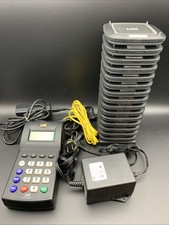 LRS Paging System TX-7471 Base (15) RX-cs7 Pagers Rechargeable Buzzers Vibrating