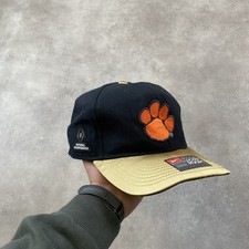 Nike Clemson Tigers Snapback Hat Mens Adjustable Sports Cap, Black Gold