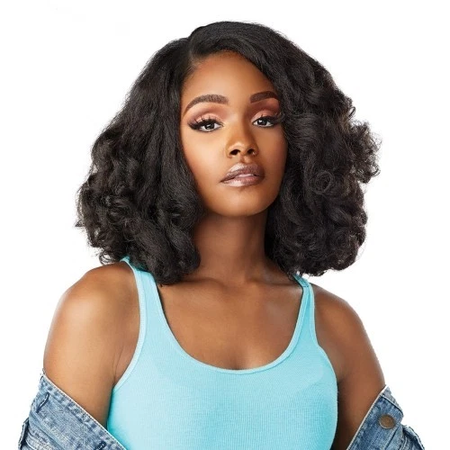 Sensationnel Curls Kinks & Co Synthetic Hair Clip-Ins - Top 4 MEDIUM BROWN — 第 3/4 张图片