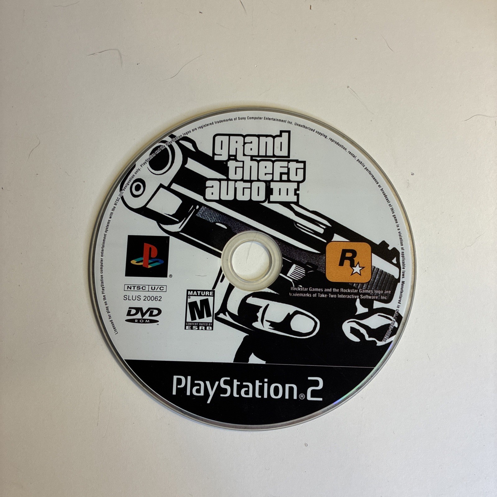 Grand Theft Auto III 3 PS2 PlayStation 2, 2003 Disc only Tested Authentic