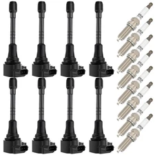 For Infiniti QX56 V8 5.6L 2011-2013 Ignition Coil & Spark Plug UF650 8pcs