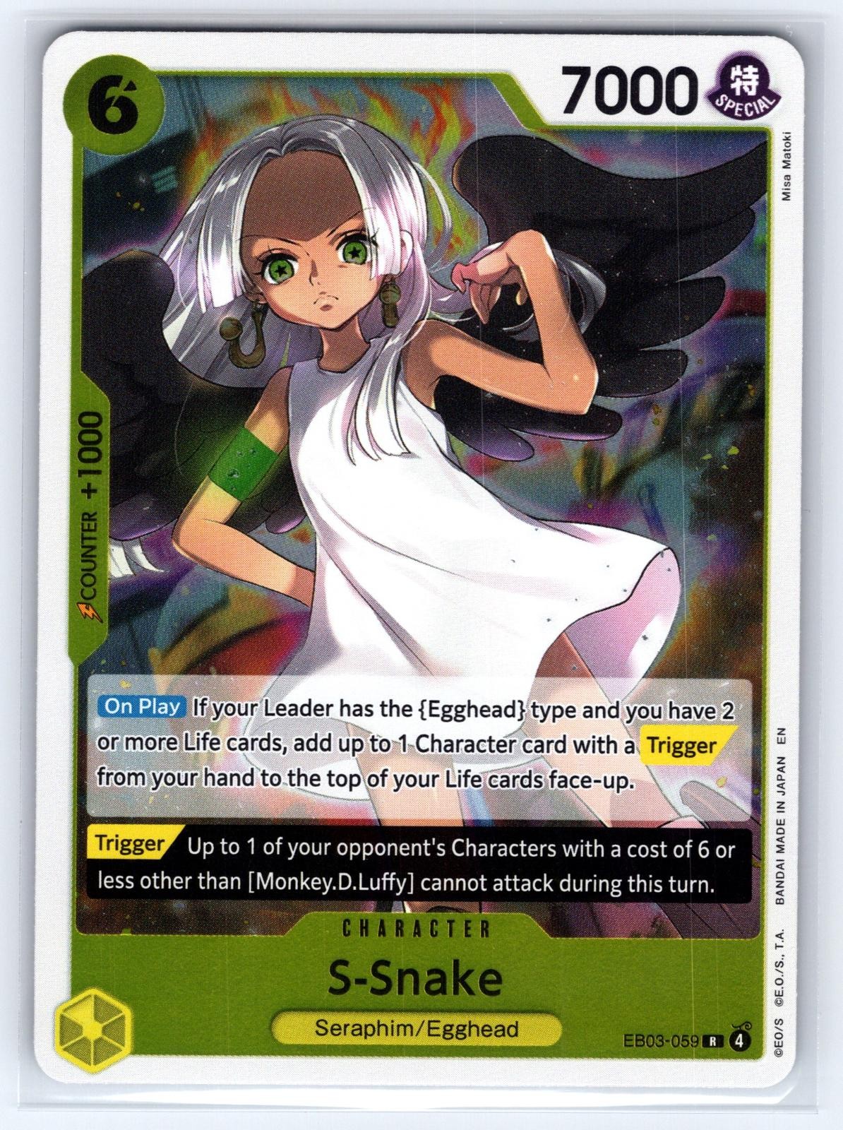 S-Snake: EB03-059 - Extra Booster: One Piece Heroines Edition One Piece Foil NM