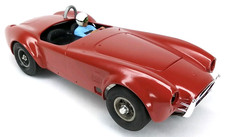 Revell Slot Car With Driver Cobra Ford Red Vintage 1960s Made In USA