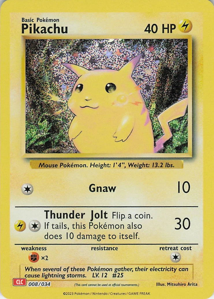 Pikachu 008/034 Trading Card Game Classic for sale | eBay