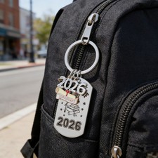 4 Pcs Graduation Cap Charms Keychain Keychains for of 2026