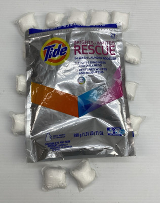 Tide Pods Brights + Whites Rescue In Wash Laundry Booster 22 Pods Count