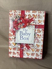 RARE VTG The Baby Box Baby Record Book by Linda Seward Autograph Book Notecards